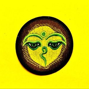 Spiritual zen iron on patch